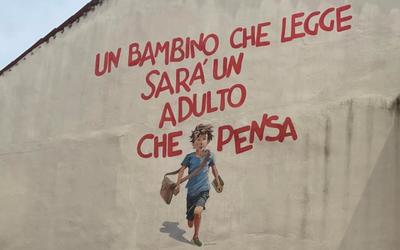 Germano Casone: dalle sculture con i libri alla street art per avvicinare alla lettura